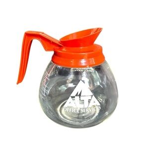 Coffee Carafe with Orange Lid